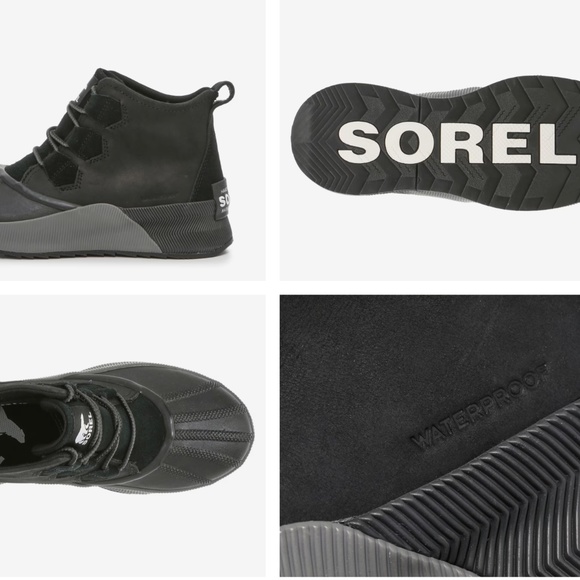 SOREL Out N About III Duck Boot Size 7.5 Color: Black & Grey - Picture 10 of 10